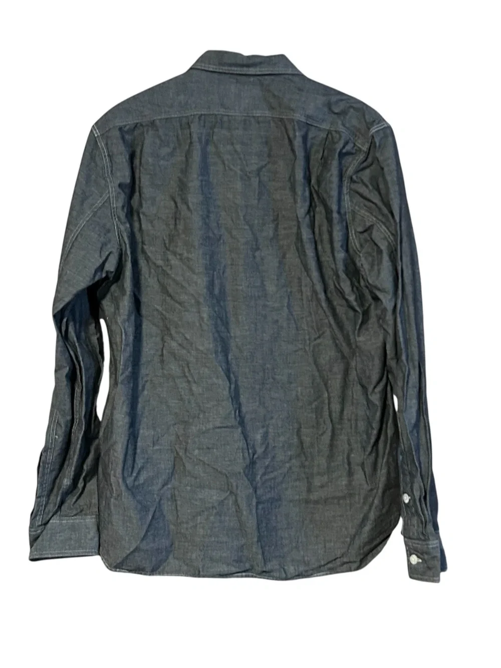 J. Crew Button Down Denim Shirt Top Long Sleeve Men’s Size Medium